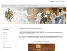 Tablet Screenshot of fechtklub-hannover.de